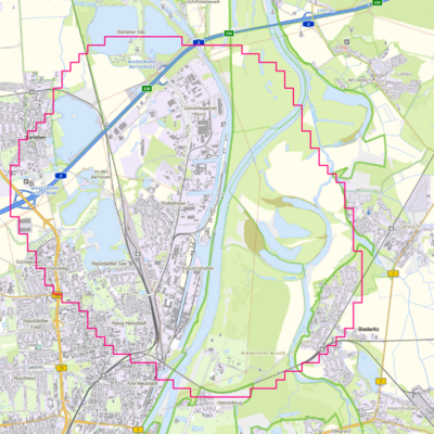 Bild vergrößern: Lageplan Quarantnezone