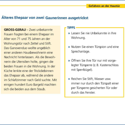 Bild vergrößern: 2020 - Gefahren an der Haustür 1